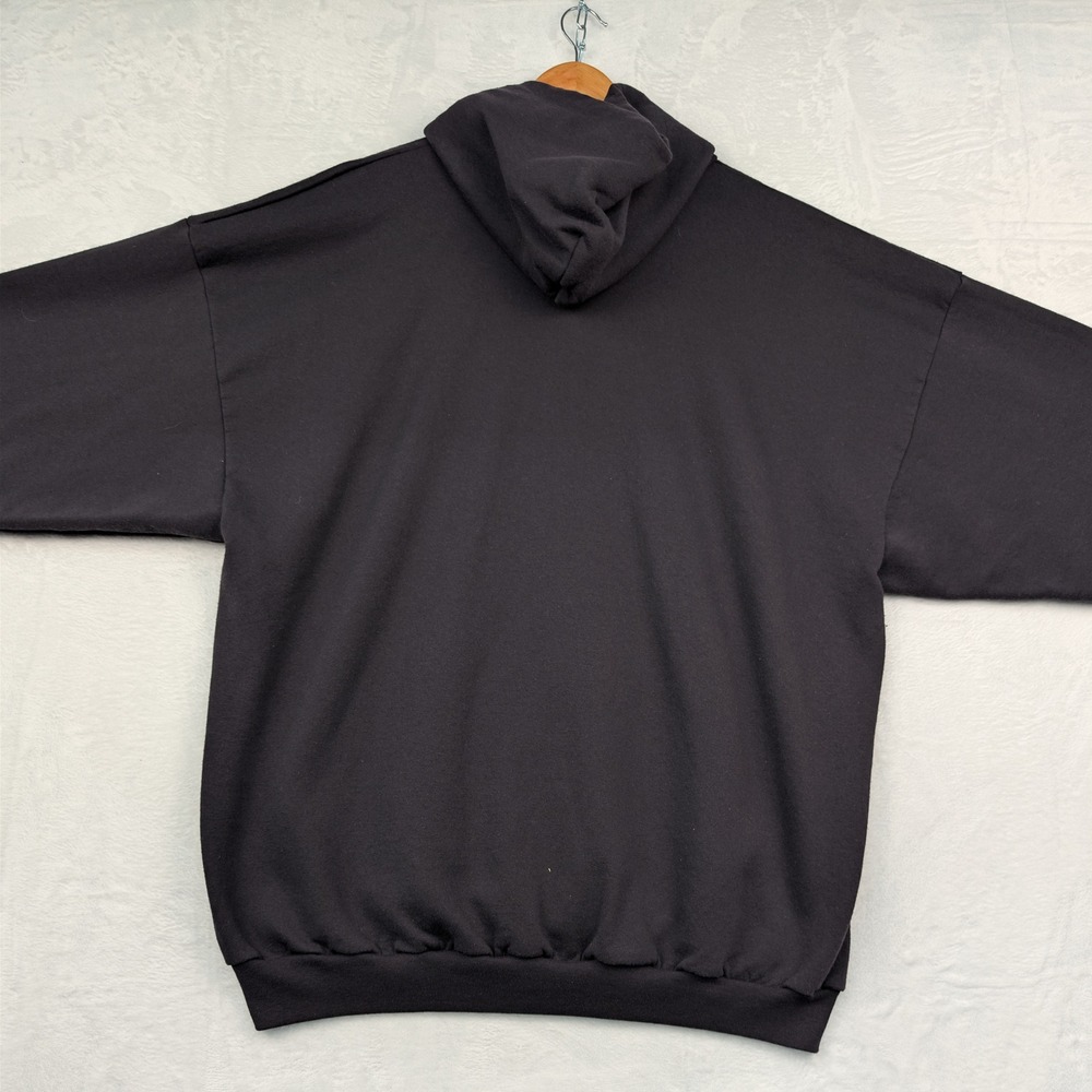 VTG Jack Daniels Whiskey Hoodie Men's 2XL Black Boxy Alcohol Promo Graphic Y2K - Picture 3 of 8